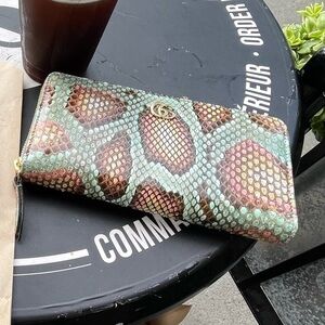Gucci Multicolor Python Wallet